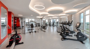 Cardio equipment in the Fitness Center