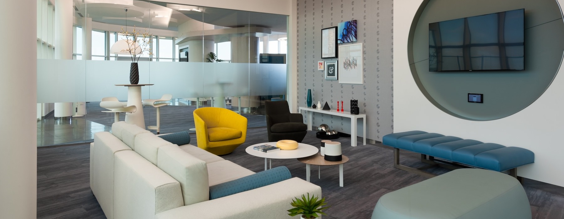 lounge with seating and tv