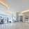 lobby with people seated and windows