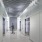 elevator area with a person walking