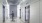 elevator area with a person walking